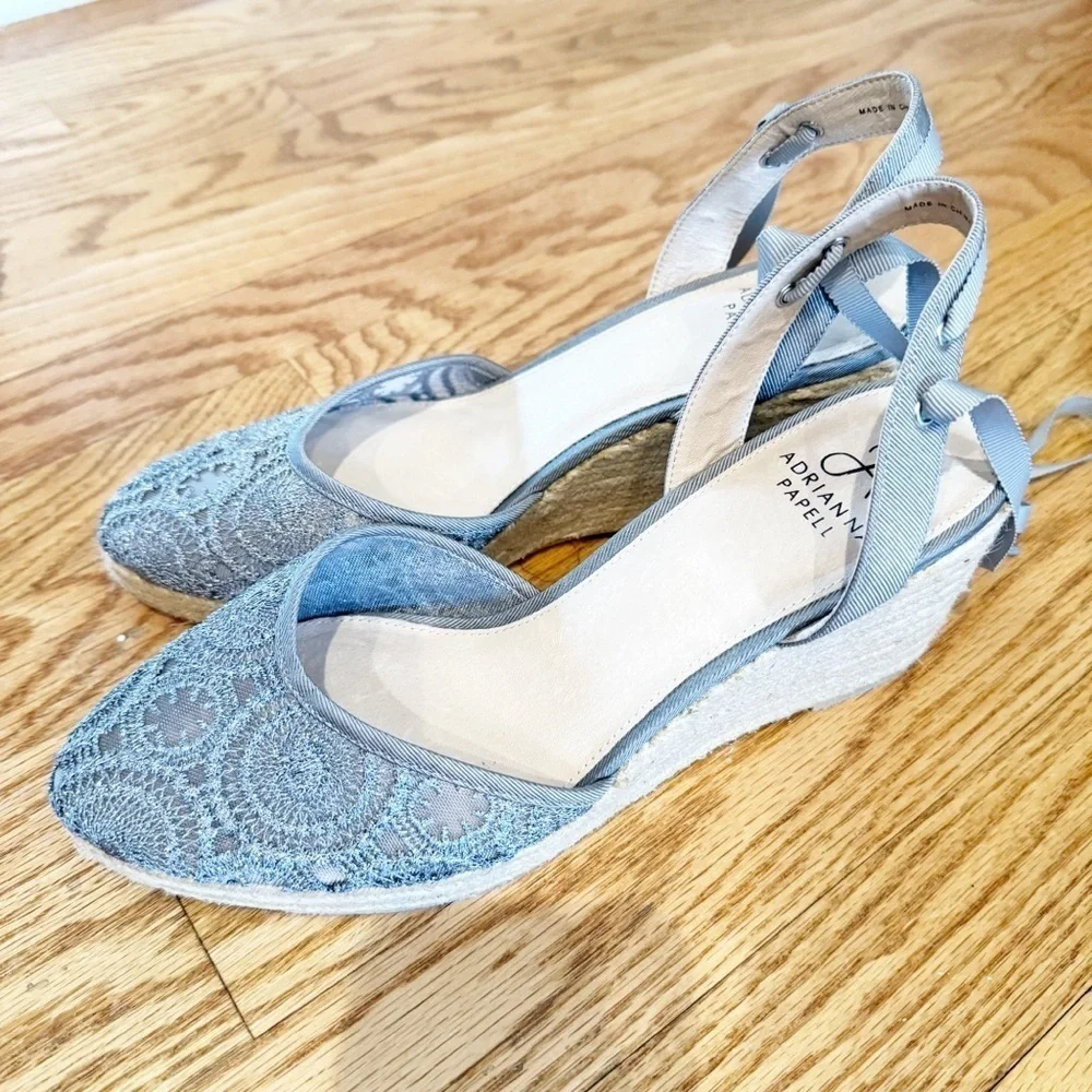 Adrianna Papell Penny Espadrille Wedge size 9.5M